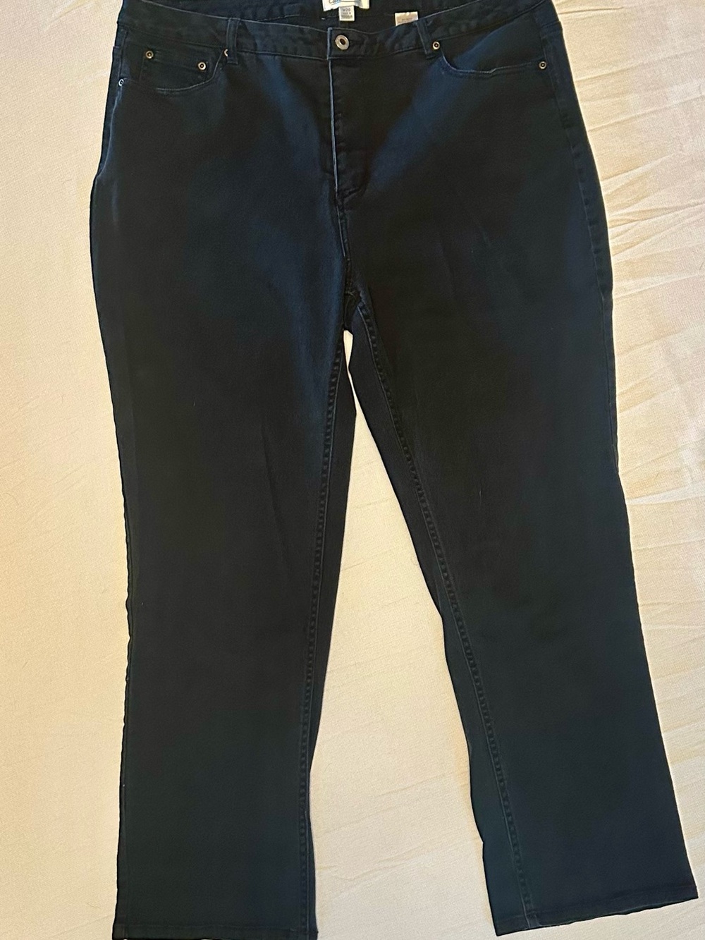 Coldwater Creek Black Straight Leg Stretch Pants Size W20 Plus
